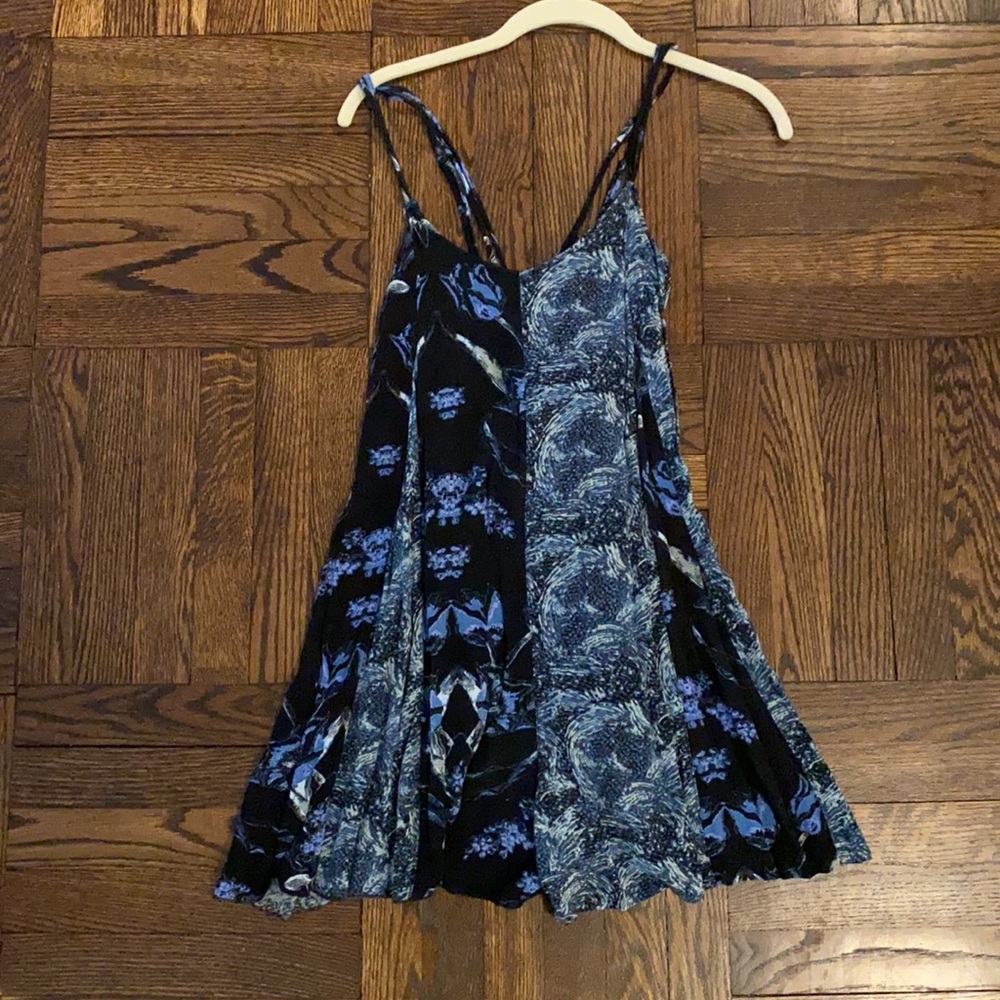 Free People Mixed Print Trapeze Romper